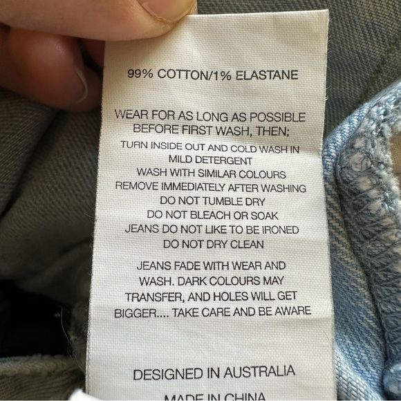 ROLLAS East Coast Flare Tash Blue Jeans Size 27 - Picture 9 of 13